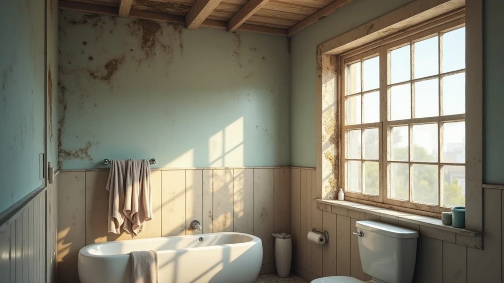 Black Mold in Bathroom