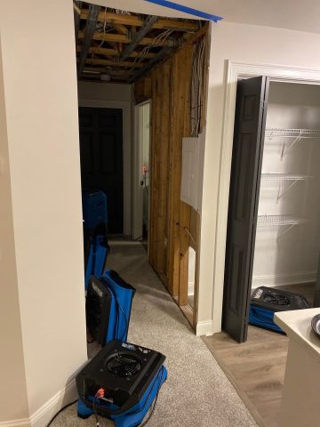 Burst pipe damage Burst pipe damage