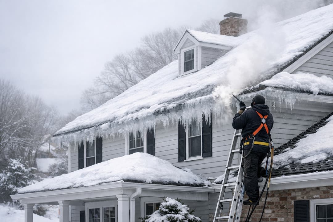 Ice Dam Removal Process